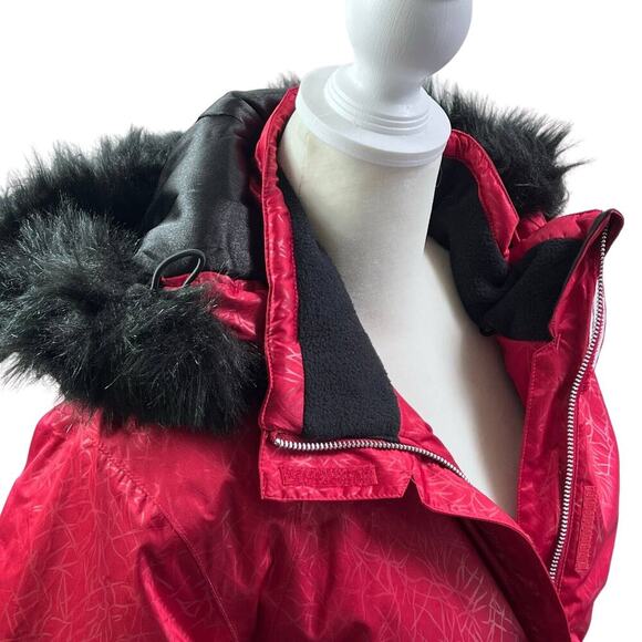 Boulder Gear Onyx Jacket Red Waterproof Hooded Outerwear Size M NEW - Picture 3 of 10